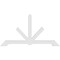 Ekena Millwork Vanguard Architectural Grade PVC Gable Bracket, 72"W x 39"H x 2"D x 4"F, 13/12 Pitch GBP072X39X0204VAN00 - alternate 2